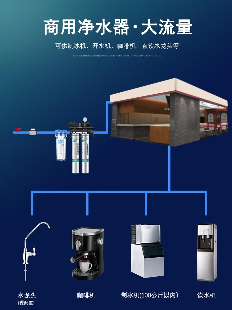 青岛爱惠浦净水器总代理 MC2商用净水设备助力餐饮与连锁办公直饮升级